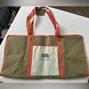 Thirty-one Orange and Tan Tote Bag with Camper Design, Very Large, Brand New